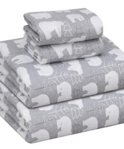 Juego de Sábanas King Size de Franela RUVANTI - 100%