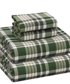 Juego de sábanas de franela RUVANTI tamaño individual 4