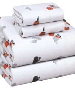 Juego de Sábanas de Franela RUVANTI Tamaño -Calabaza de Hall