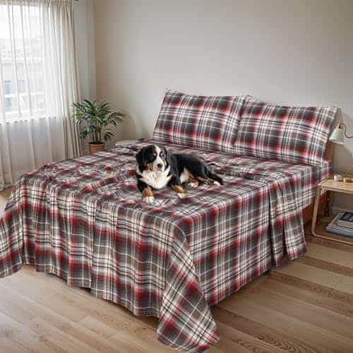 Juego de Sábanas de Franela Tamaño California King RUVANTI - Imagen 3