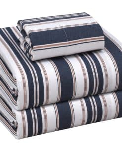 Juego de sábanas de franela RUVANTI tamaño Twin - 100%