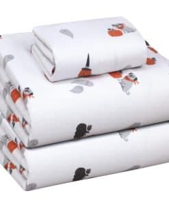 Juego de sábanas de franela RUVANTI Twin XL - 100% algodón,