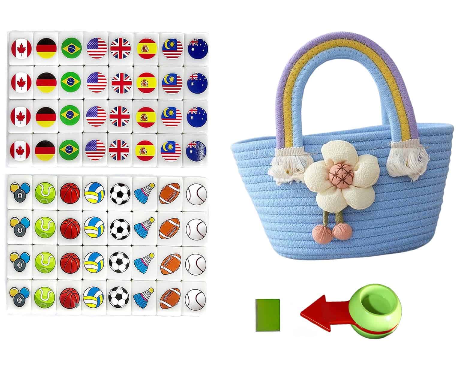 Juego de Bloques Mahjong BECKVEC-Seaside Escape, 65