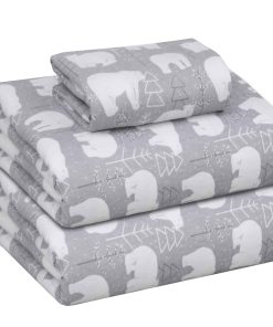 Juego de sábanas de franela RUVANTI tamaño -We Bear