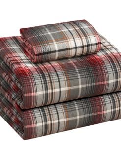 Juego de sábanas de franela RUVANTI tamaño -Cuadros de Hallo