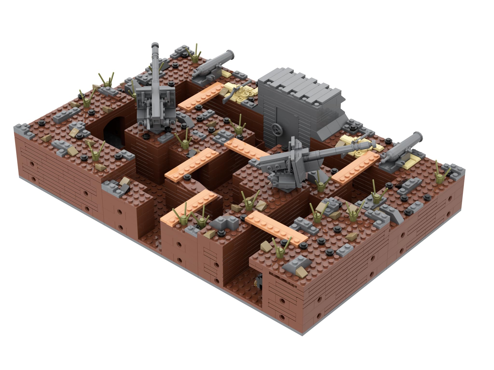 Bloques de construcción de trincheras de base militar de la - Imagen 3