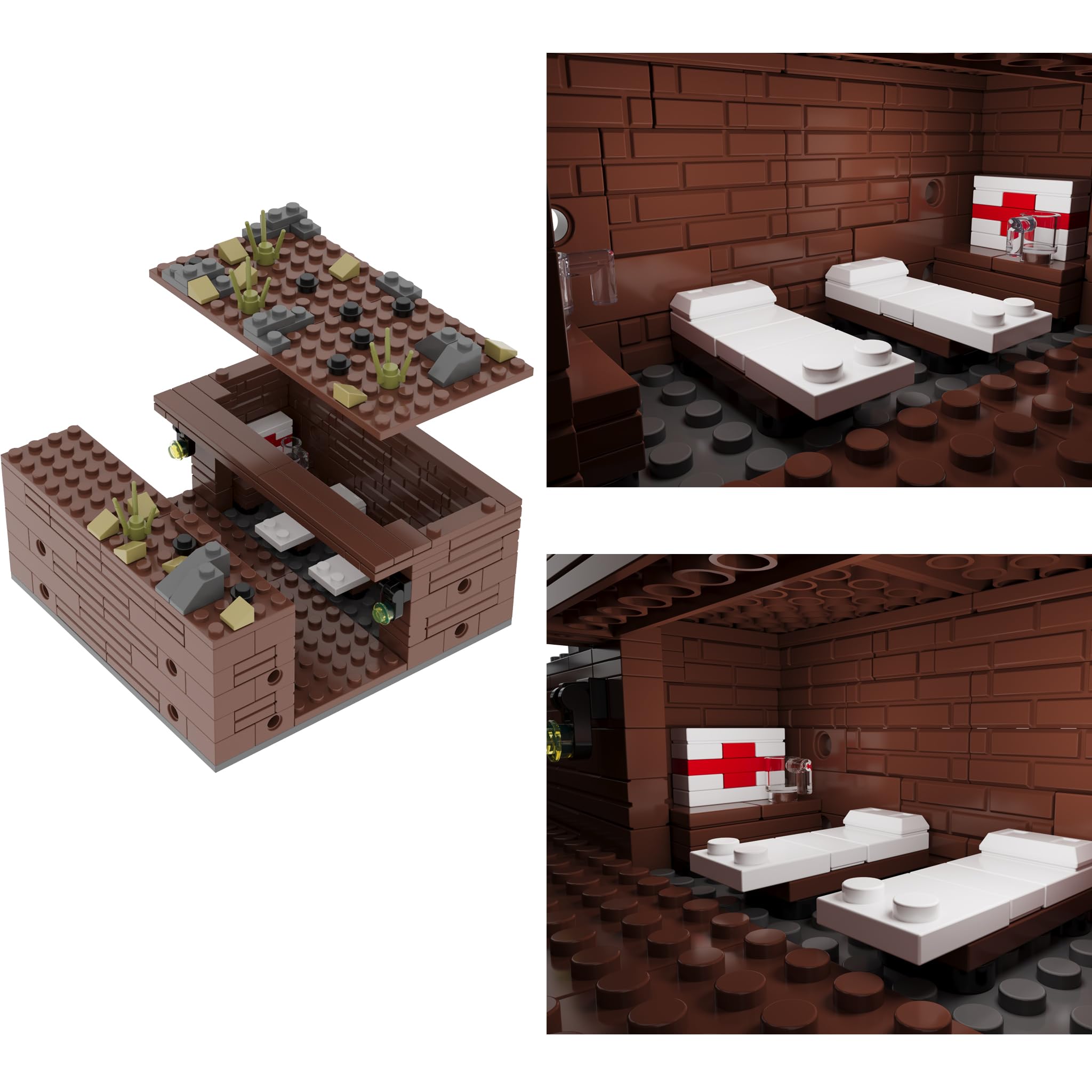 Bloques de construcción de trincheras de base militar de la - Imagen 10