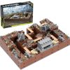 Bloques de construcción de trincheras de base militar de la