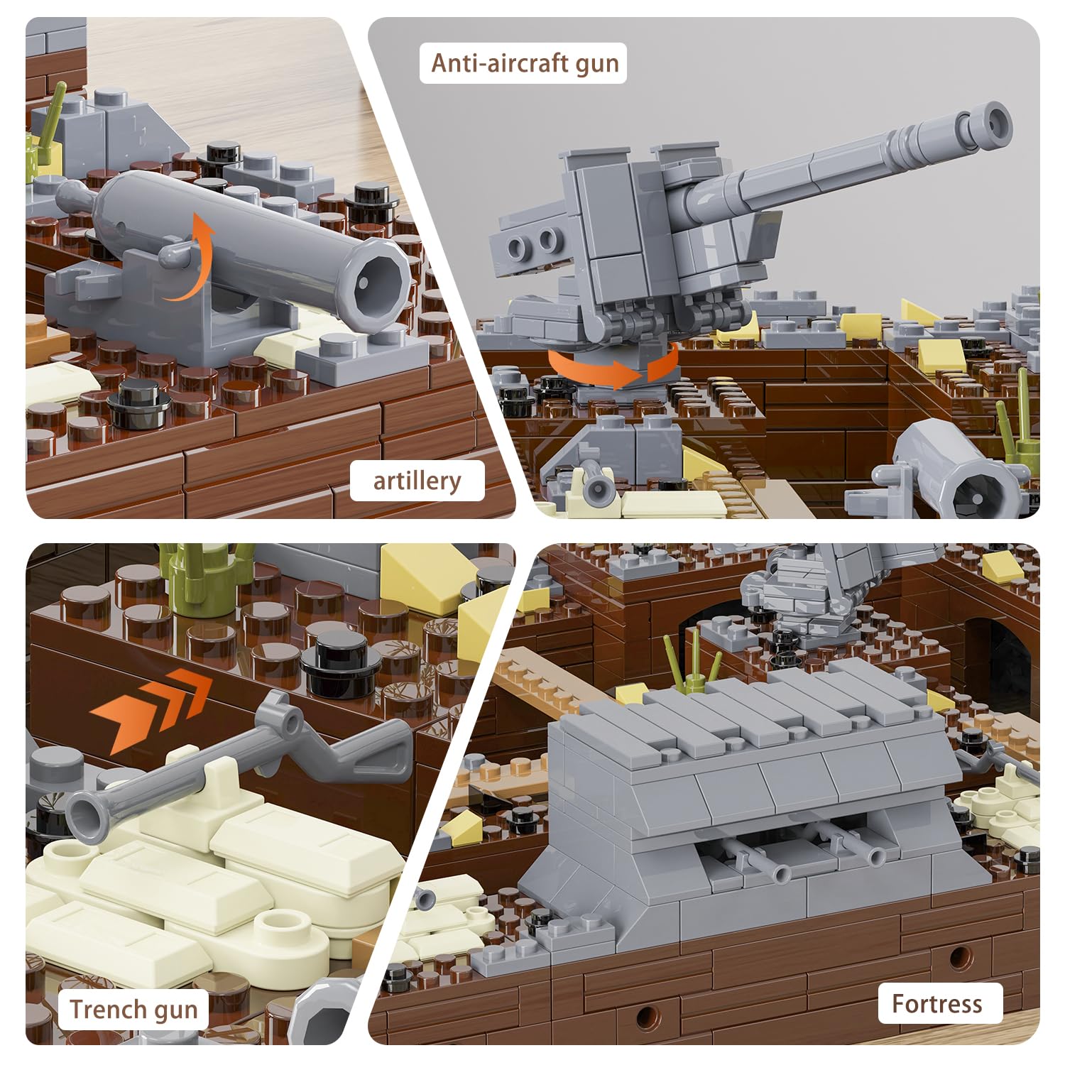 Bloques de construcción de trincheras de base militar de la - Imagen 6