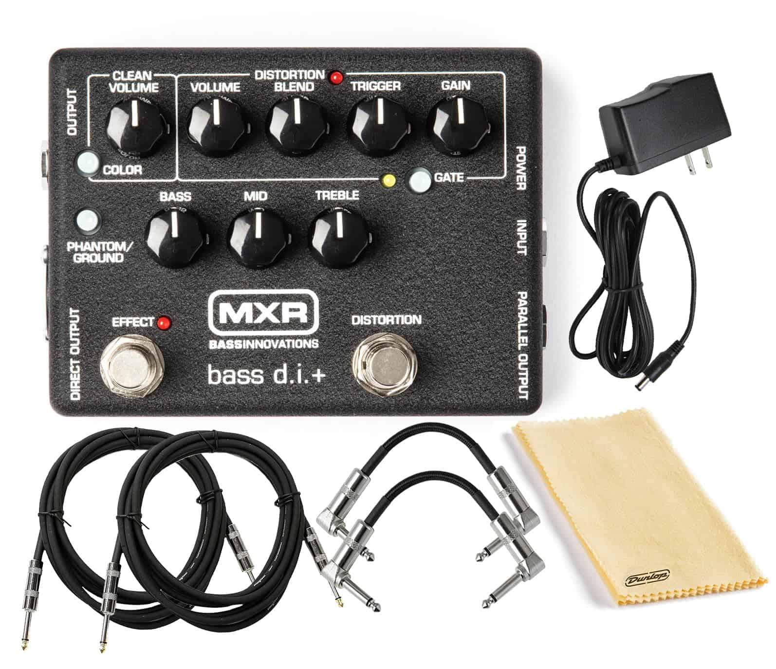 Pedal de Efectos de Preamplificador de Bajo MXR M80 Bass