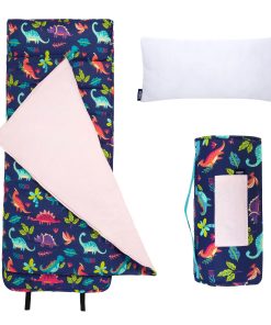Wildkin Original Nap Mat con Almohada -Dinosaurios Encantado