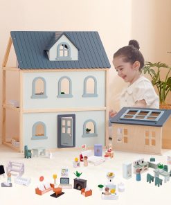 Casa de Muñecas de Madera PairPear, Kit de Casa de Muñecas