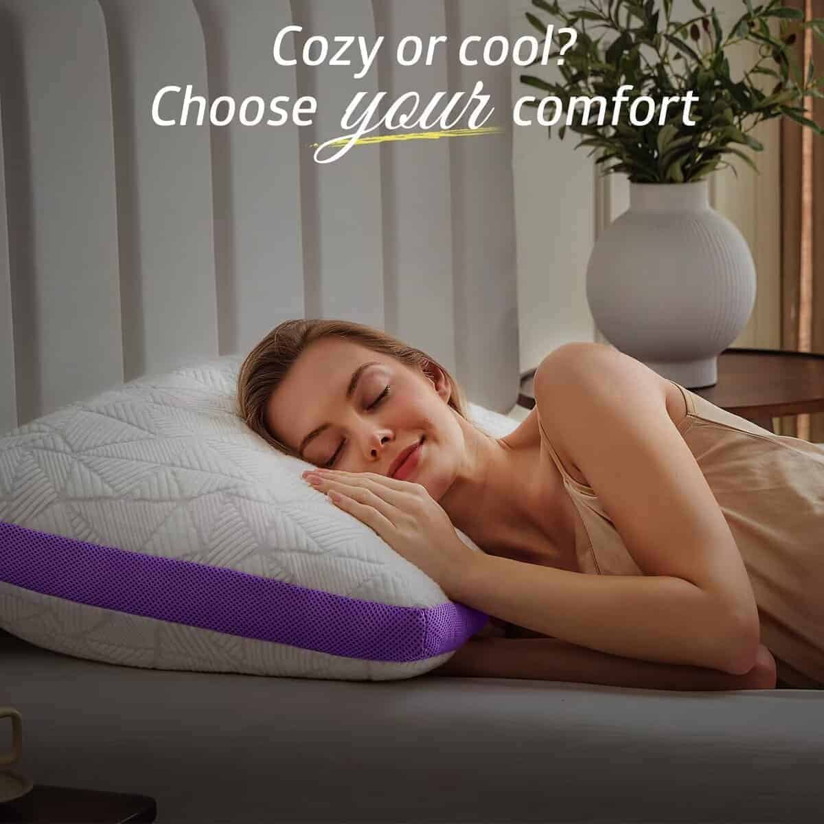 Almohada de Gel de Espuma Viscoelástica BETU Queen Size, - Imagen 7