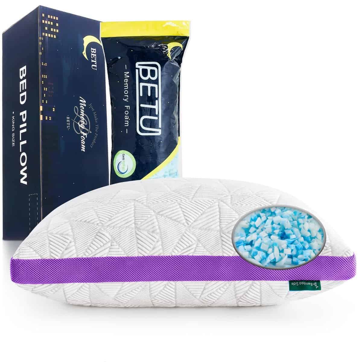 Almohada de Gel de Espuma Viscoelástica BETU Queen Size, - Imagen 8
