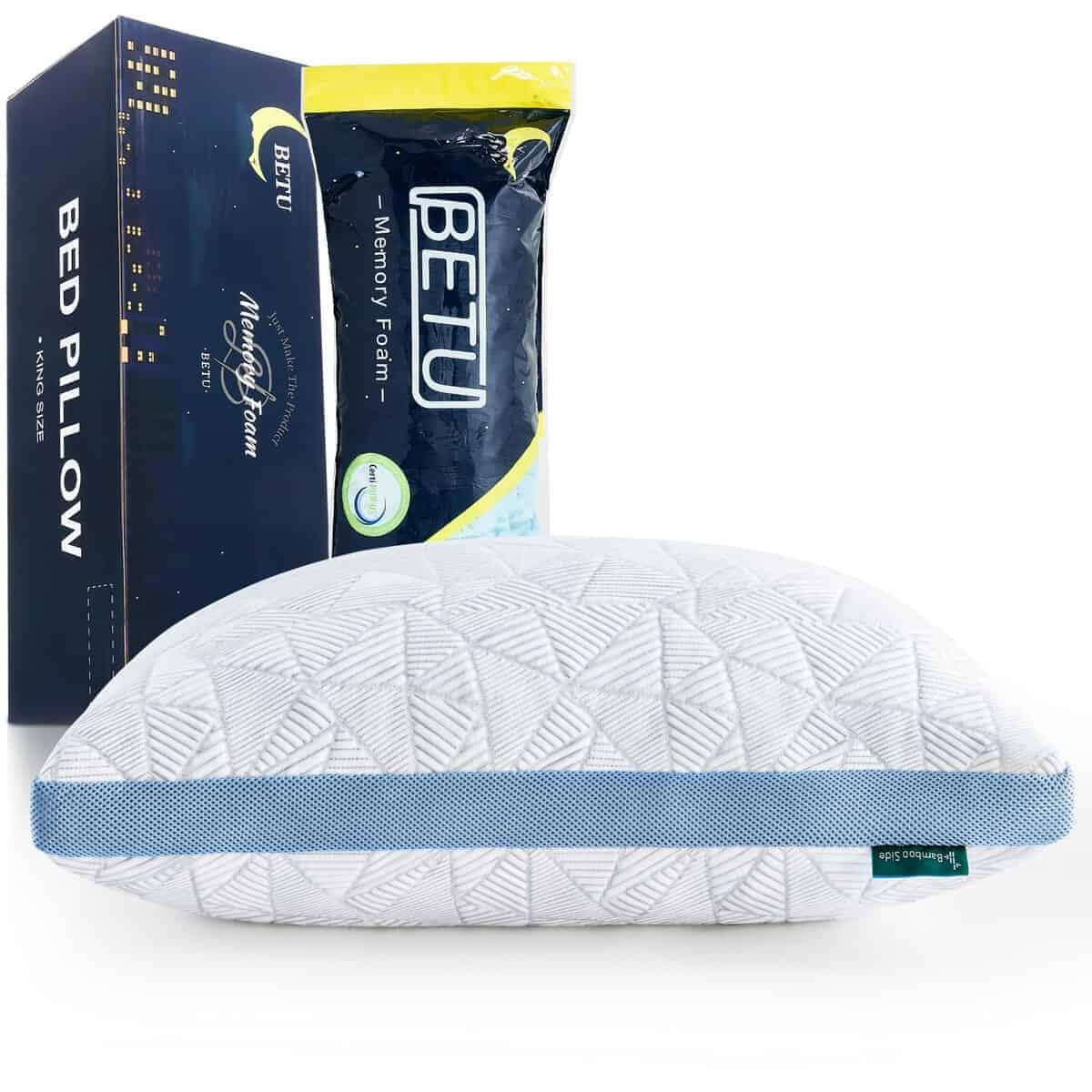 Almohada refrigerante BETU tamaño queen, almohada de espuma
