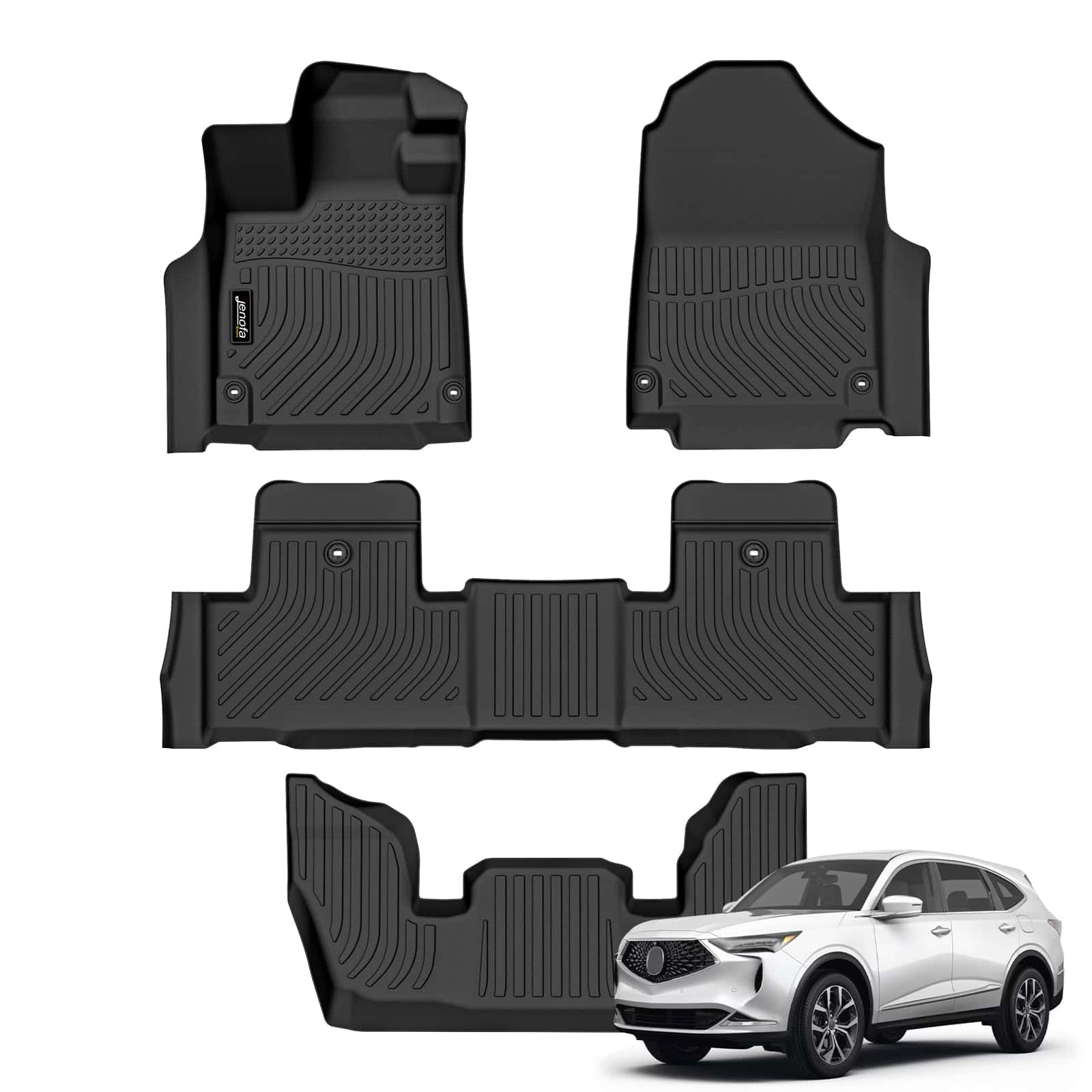 Tapetes para piso Jenofa para Acura Mdx 2022-2024 Forro de