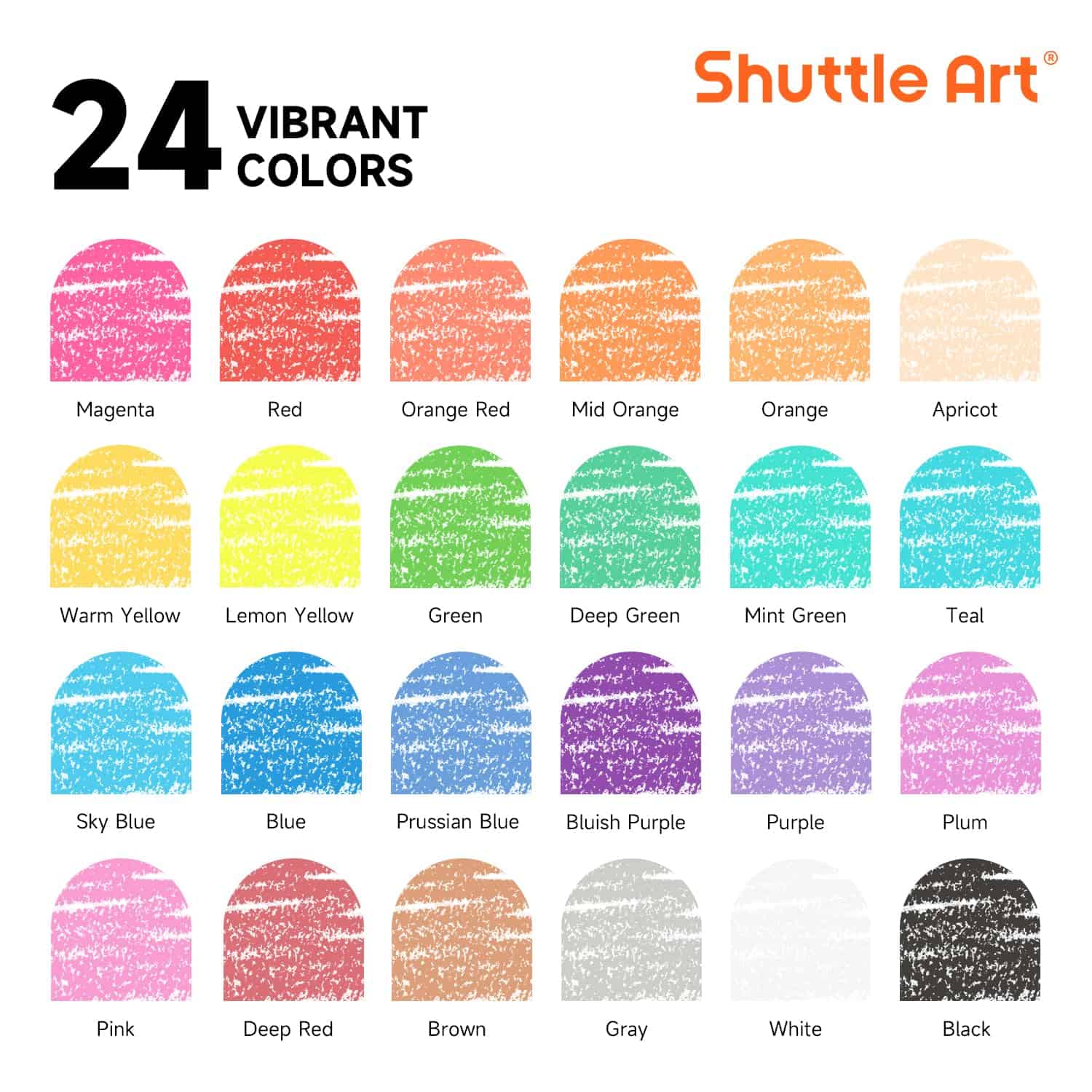 Set de Crayones Shuttle Art a Granel - 40 Cajas de 24 - Imagen 4