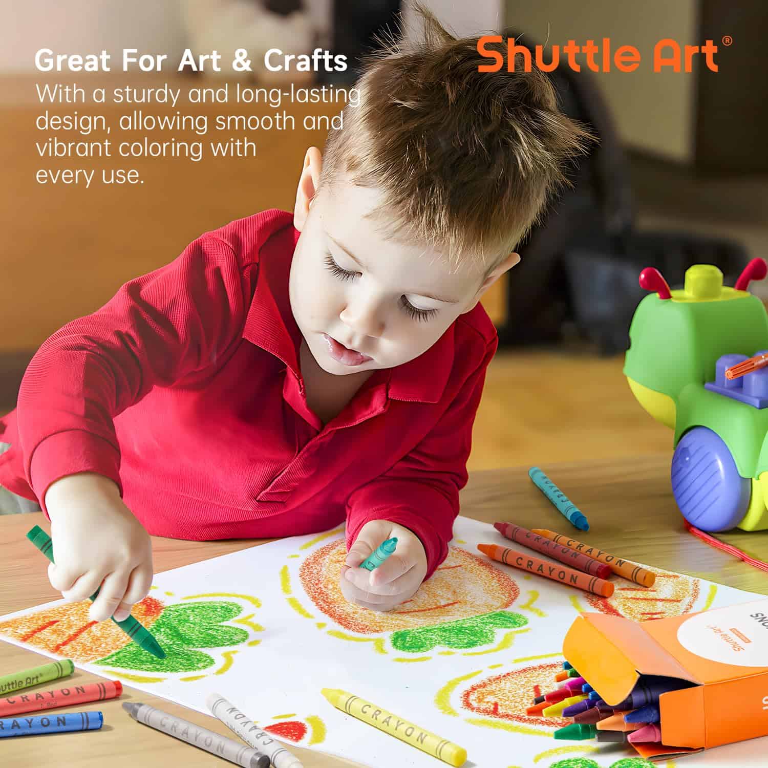 Set de Crayones Shuttle Art a Granel - 40 Cajas de 24 - Imagen 7