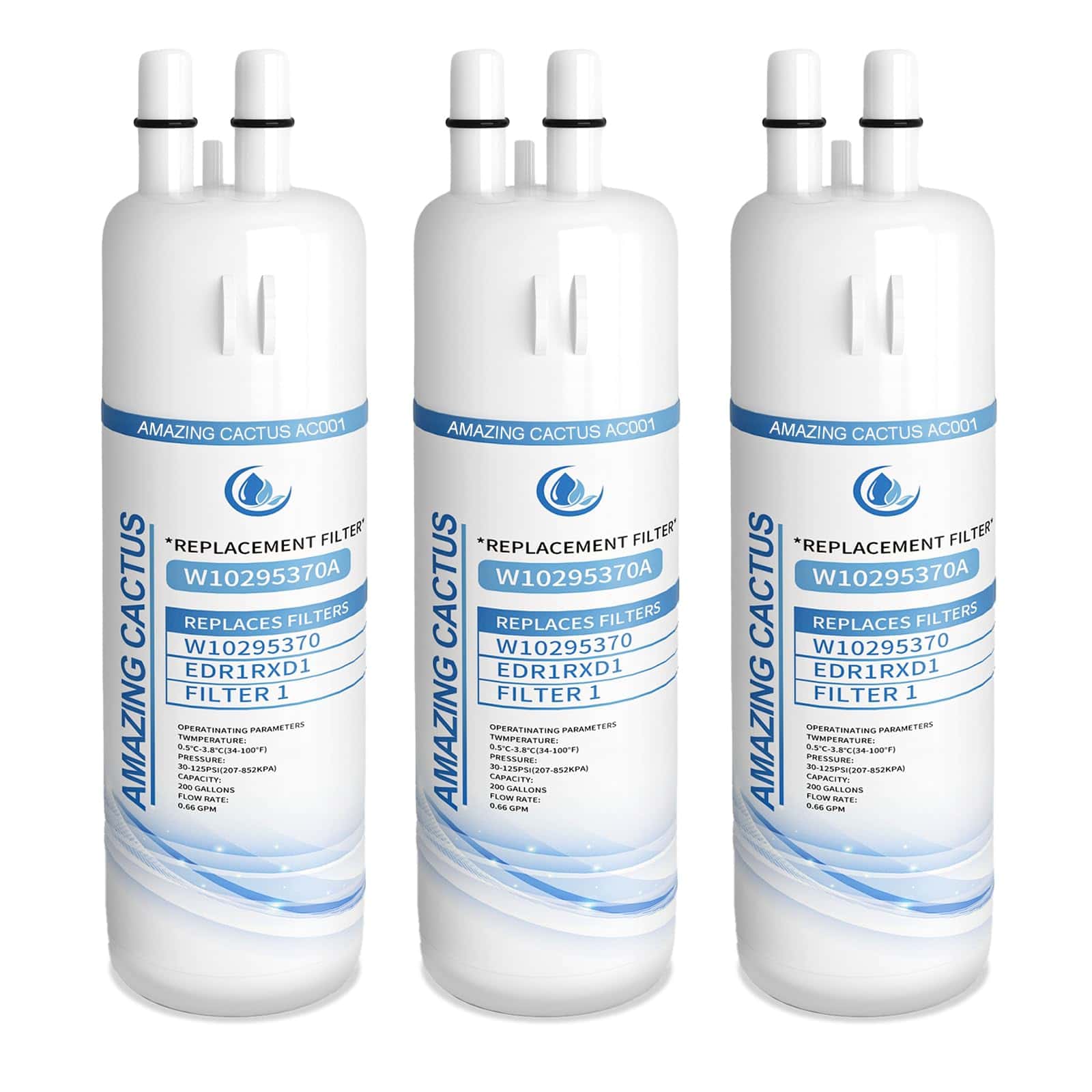 Filtro de agua de repuesto W10295370A, -Blanco