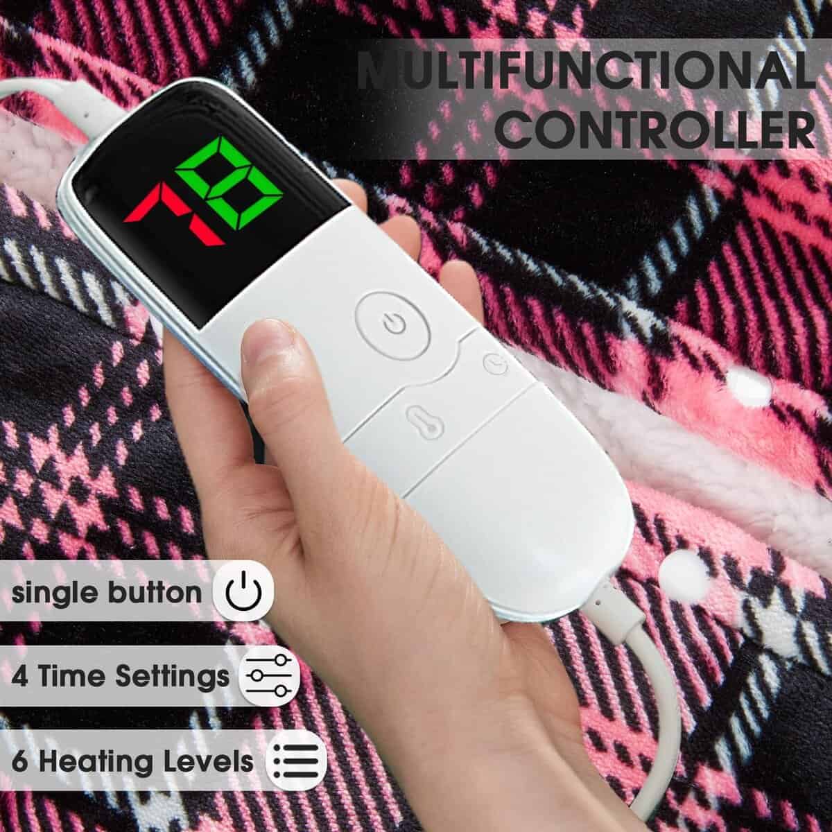 Manta Eléctrica OCTROT, Tamaño Twin 62X84, Manta - Imagen 6