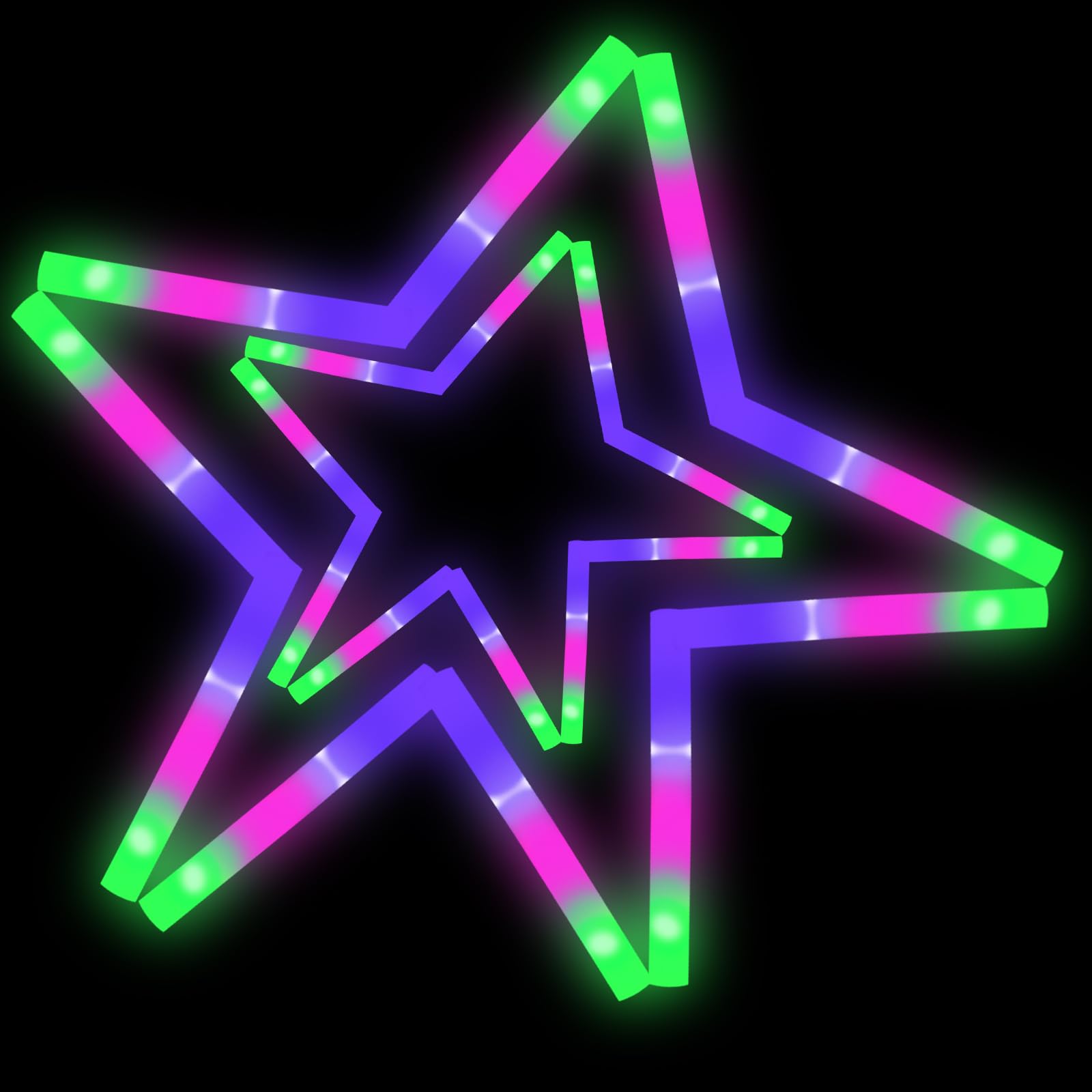 AWANG 100 Pcs Glow Sticks Con 3 Modos de Colores Brillantes - Imagen 7