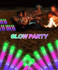 AWANG 100 Pcs Glow Sticks Con 3 Modos de Colores Brillantes