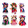Paquete de 6 lindas muñecas de trapo mexicanas hechas a