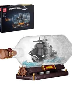 Set de Construcción de Barco en una Botella Mould King