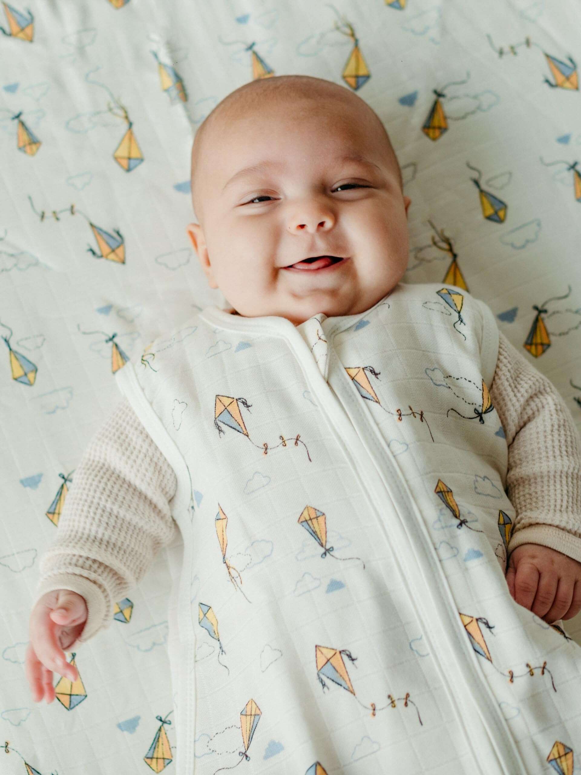 Saco de dormir de algodón orgánico de muselina Under the - Imagen 3
