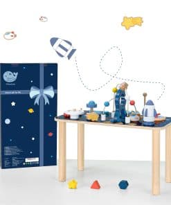 Mesa de actividades de madera Pillowhale, 8 en 1 Cubos de