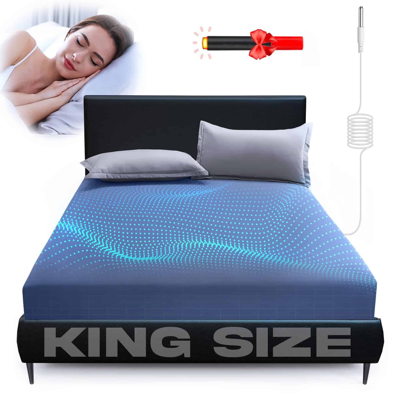 Sábana ajustable KLIM para cama King Size, Sábanas de