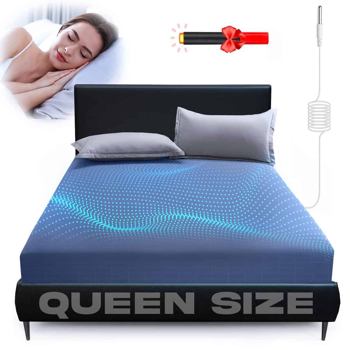 Sábana Ajustable de Puesta a Tierra KLIM tamaño Queen,