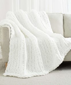 Manta de Punto Grueso Carriediosa 60" X -Blanco Nieve