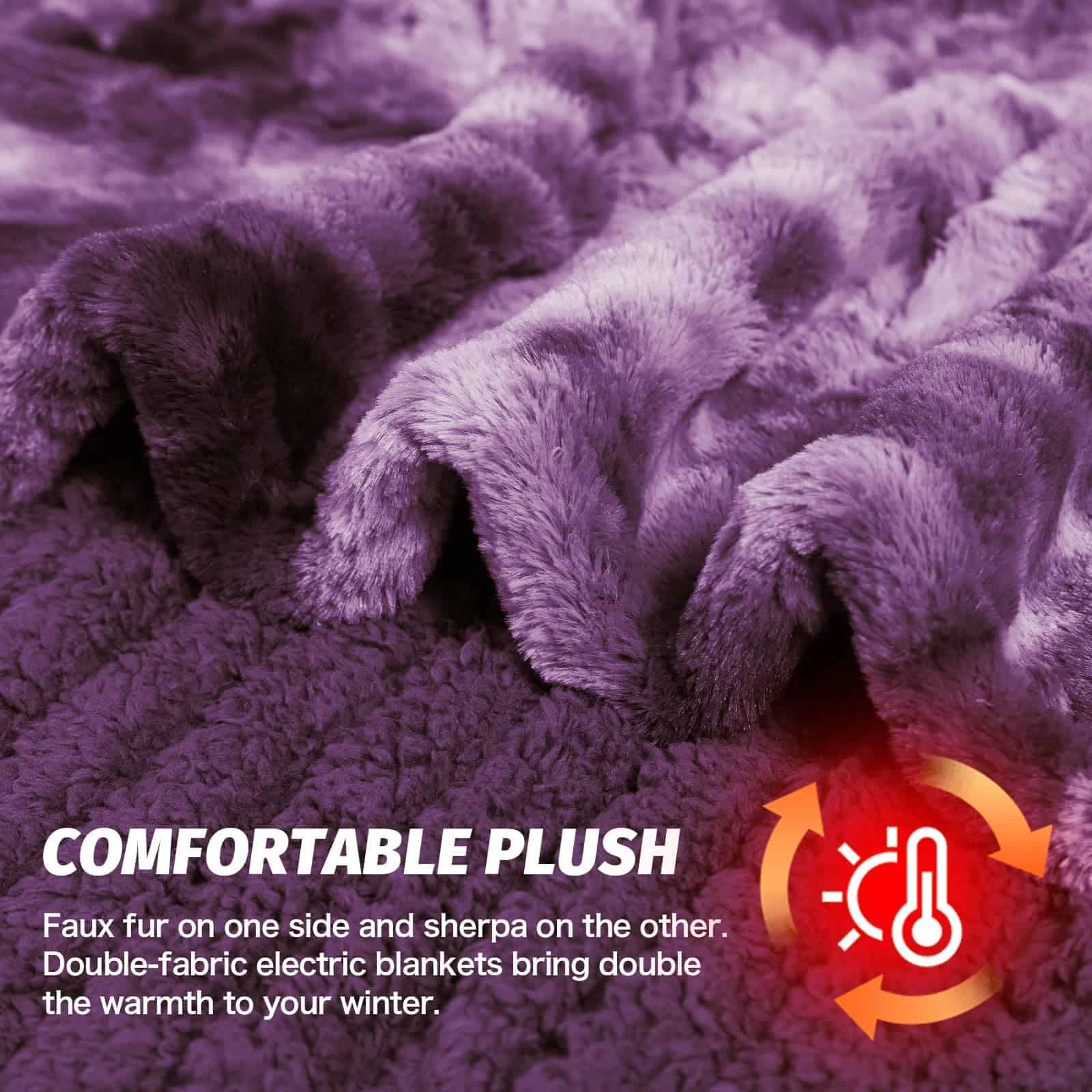 Manta Eléctrica OCTROT - Manta Térmica de Tiro de Felpa - Imagen 8