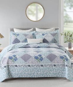 Colcha de cama extragrande KALOOLA 128x120, 100% algodón,