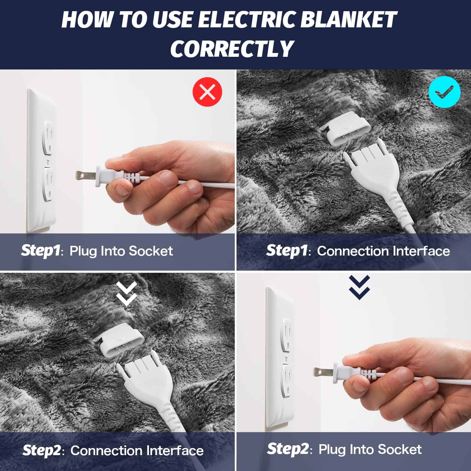 Manta Eléctrica Calefactada OCTROT Tamaño Queen - Manta - Imagen 4