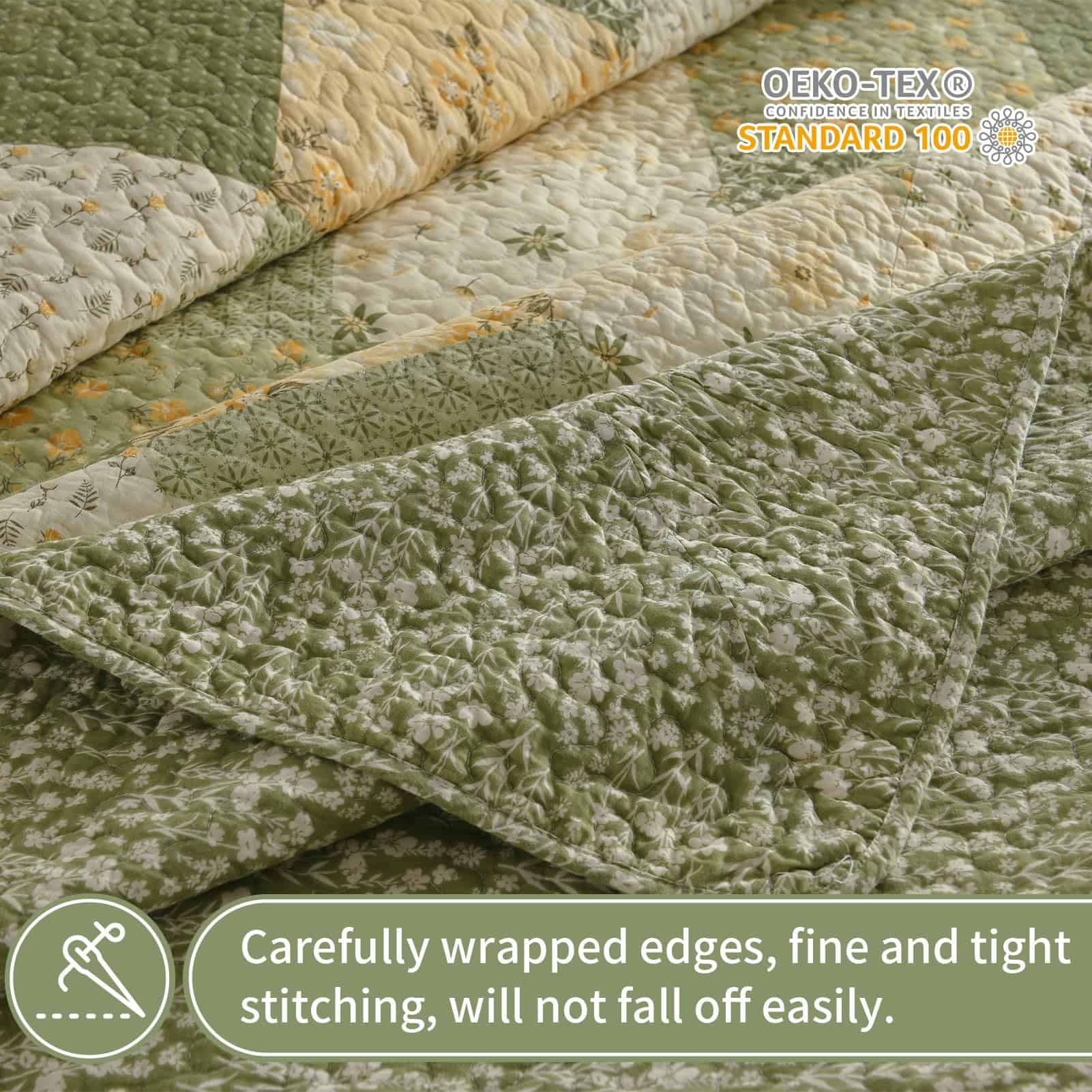 Colcha de cama extragrande KALOOLA 120x120, 100% algodón, - Imagen 6