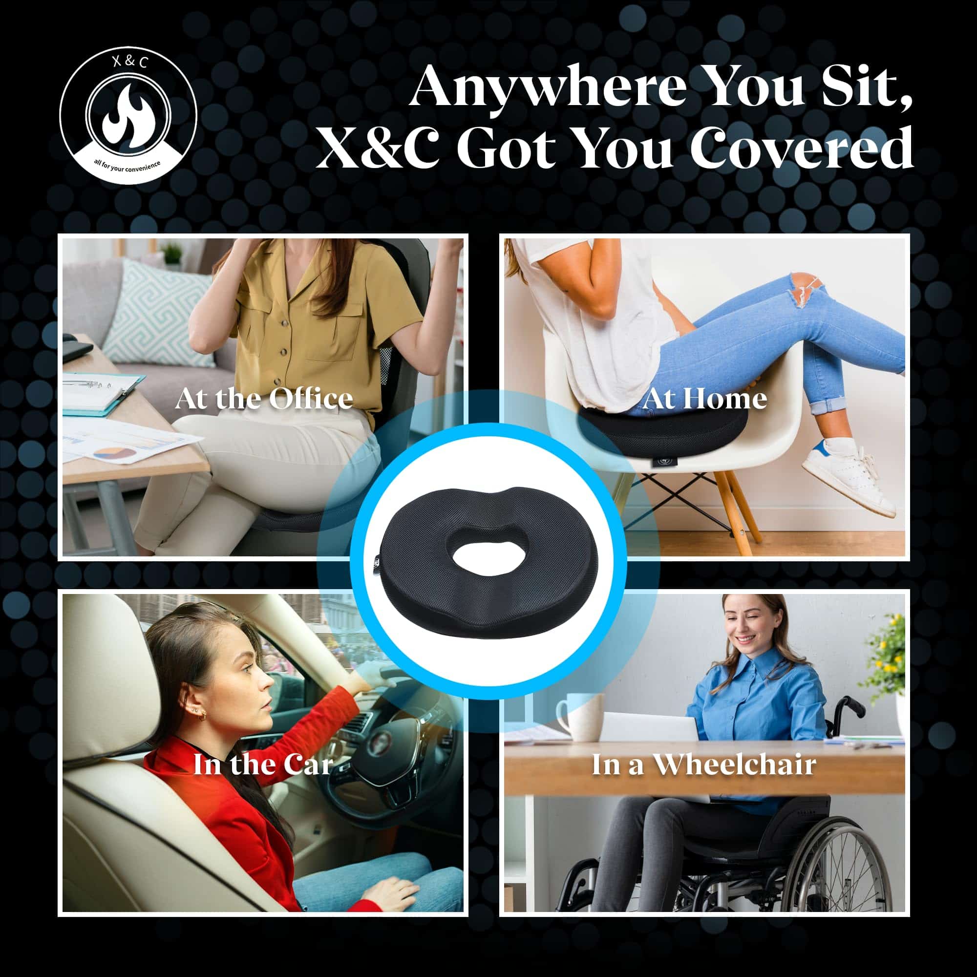 Cojín de Gel para Alfiler de Dona X&C, Cojín de Alivio del - Imagen 7