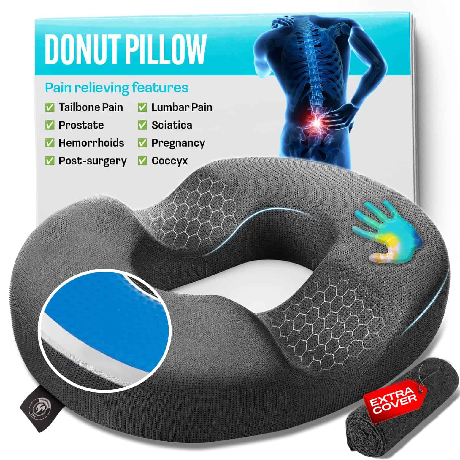 Cojín para Donas X&C, Cojín de Gel para Alivio del Dolor de