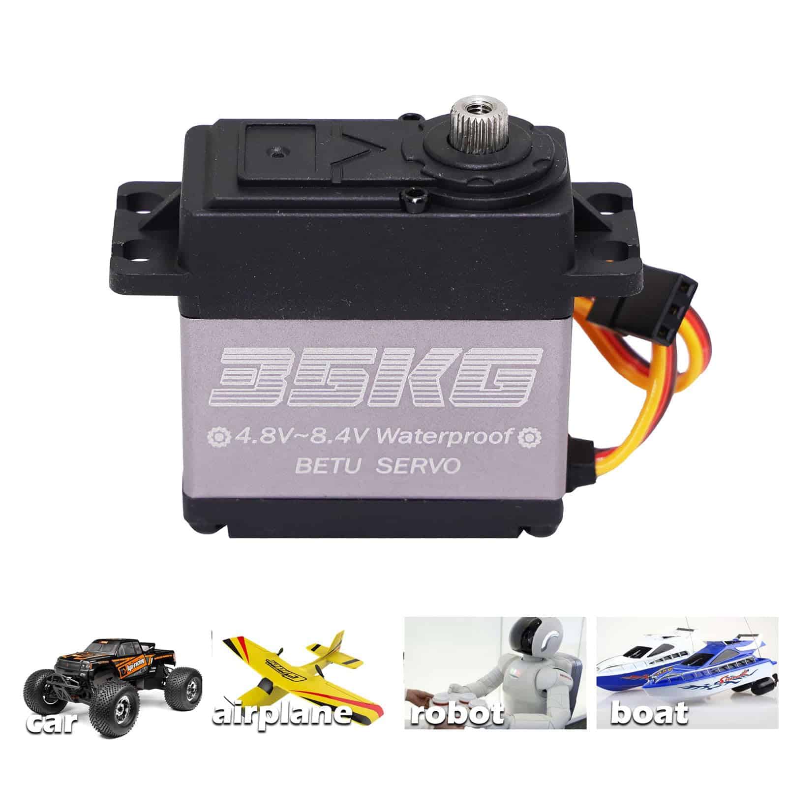 BETU 2Pack 35kg Servo, Servo de Dirección RC con Engranajes - Imagen 6