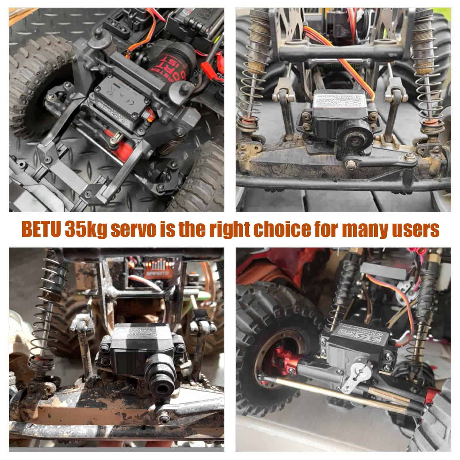 BETU 2Pack 35kg Servo, Servo de Dirección RC con Engranajes - Imagen 5