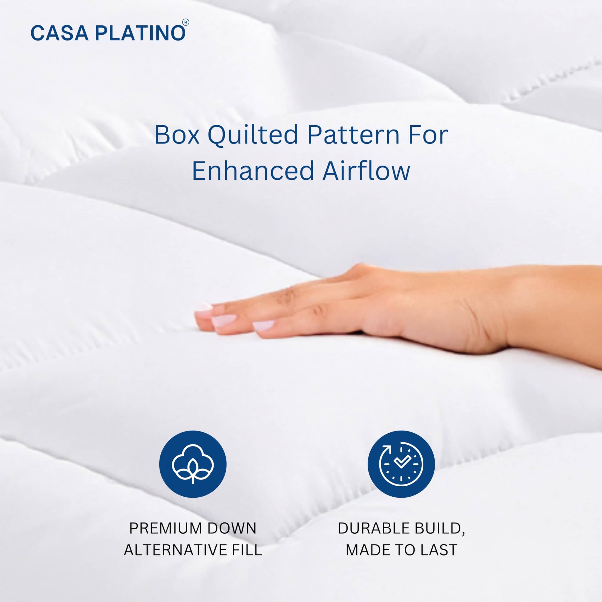 Funda de colchón Casa Platino Full Size acolchada pesada - Imagen 7