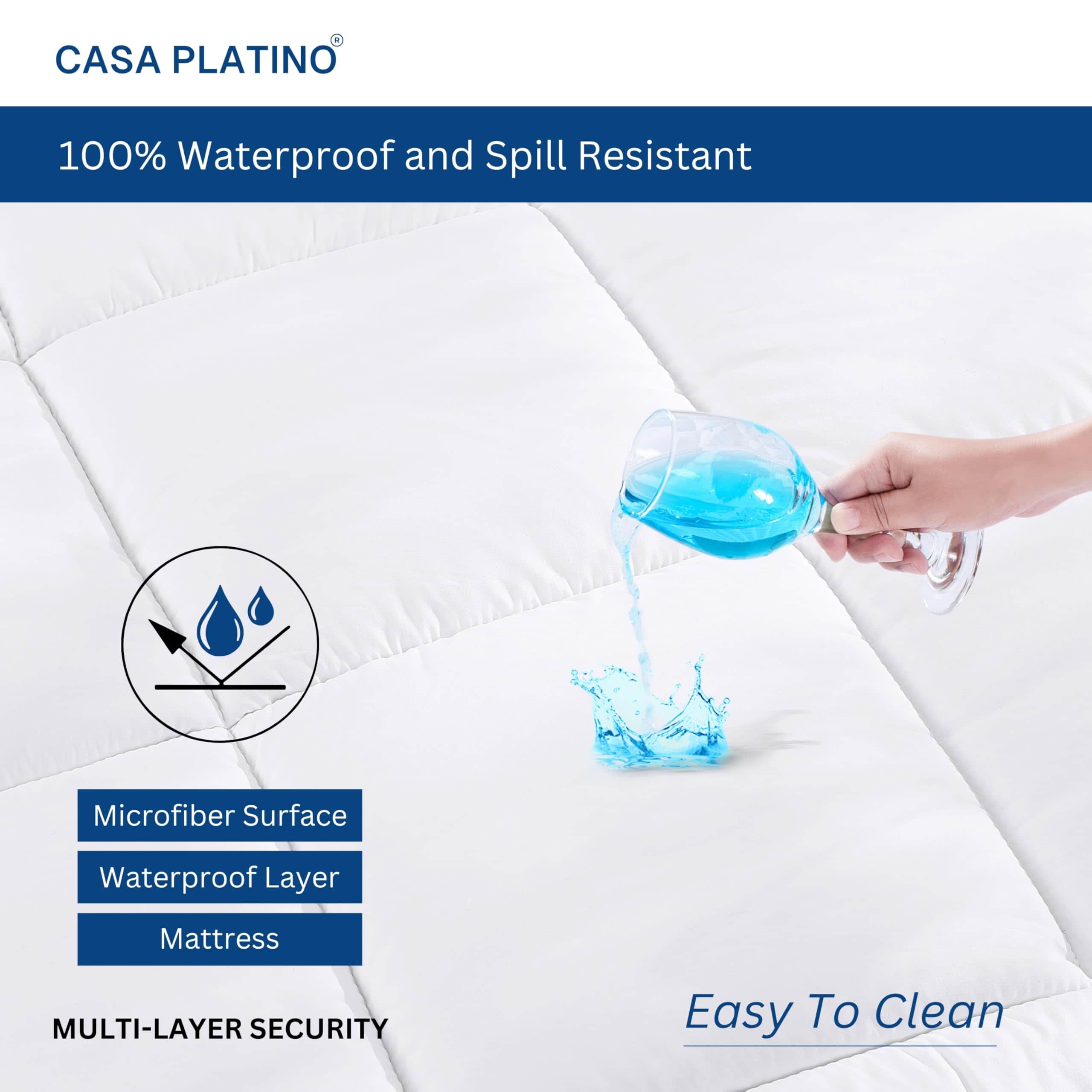 Funda de colchón Casa Platino Full Size acolchada pesada - Imagen 8