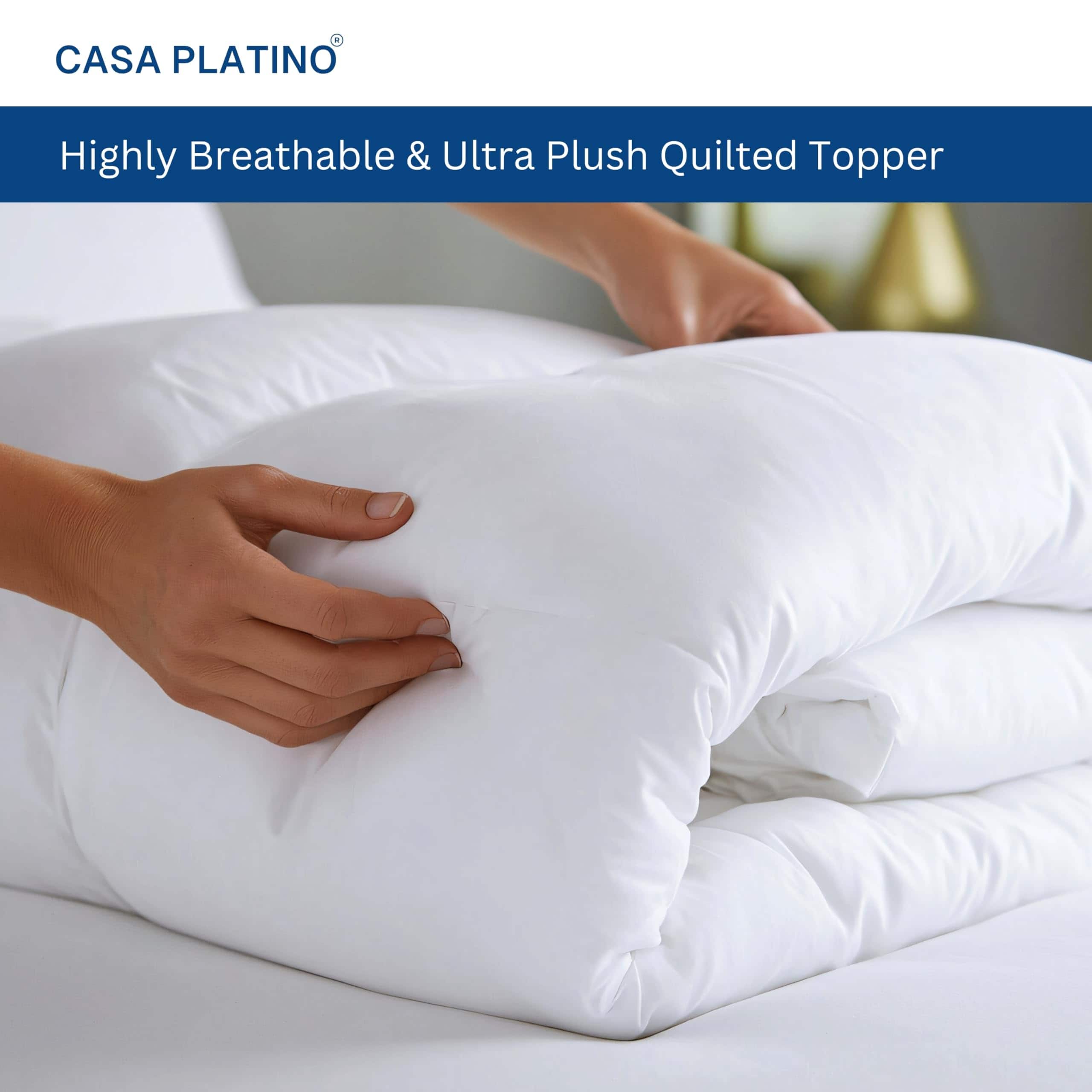 Funda de colchón Casa Platino Full Size acolchada pesada - Imagen 6