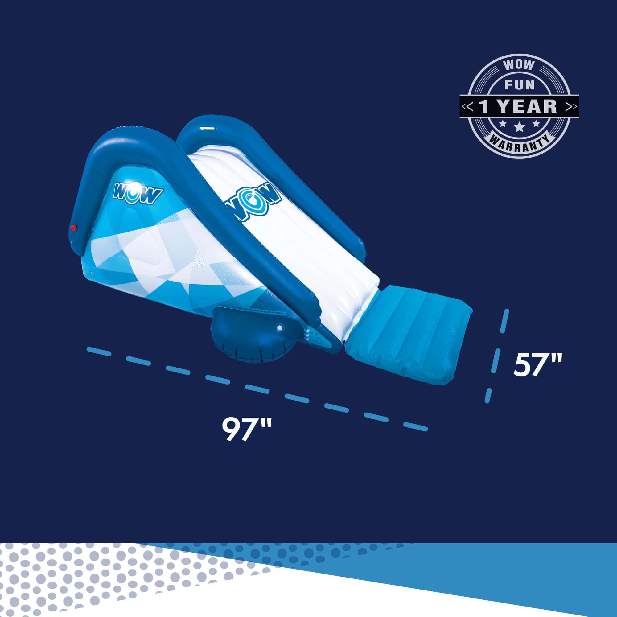 WOW Sports - Tobogán Inflable para Piscina de Fiesta - - Imagen 4