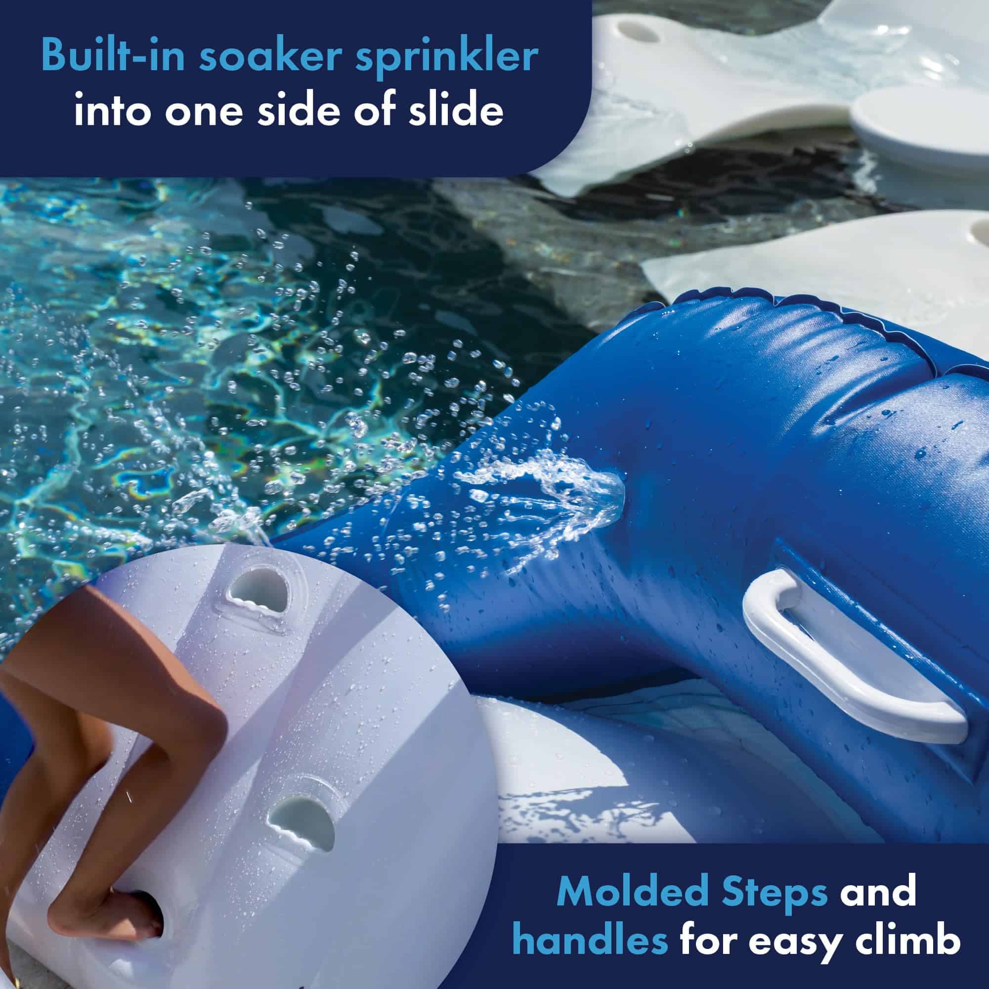 WOW Sports - Tobogán Inflable para Piscina de Fiesta - - Imagen 3