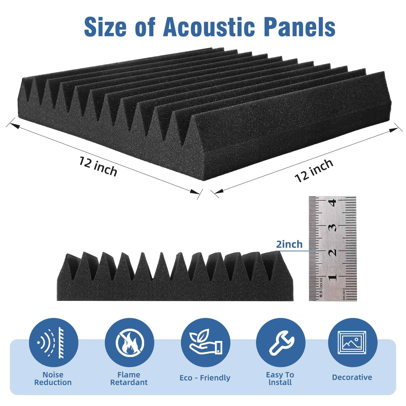 Paneles de Espuma para Paredes, Paneles Absorbentes de - Imagen 4