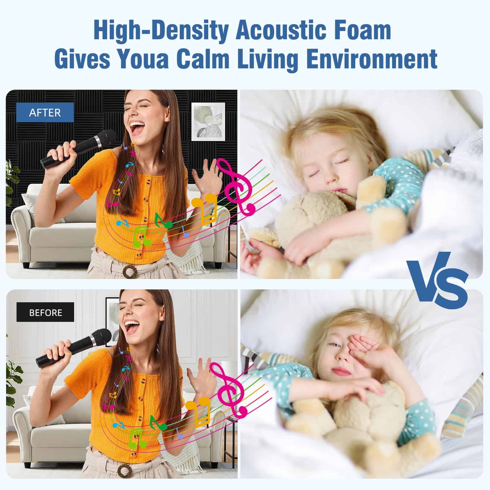 Paneles de Espuma para Paredes, Paneles Absorbentes de - Imagen 3