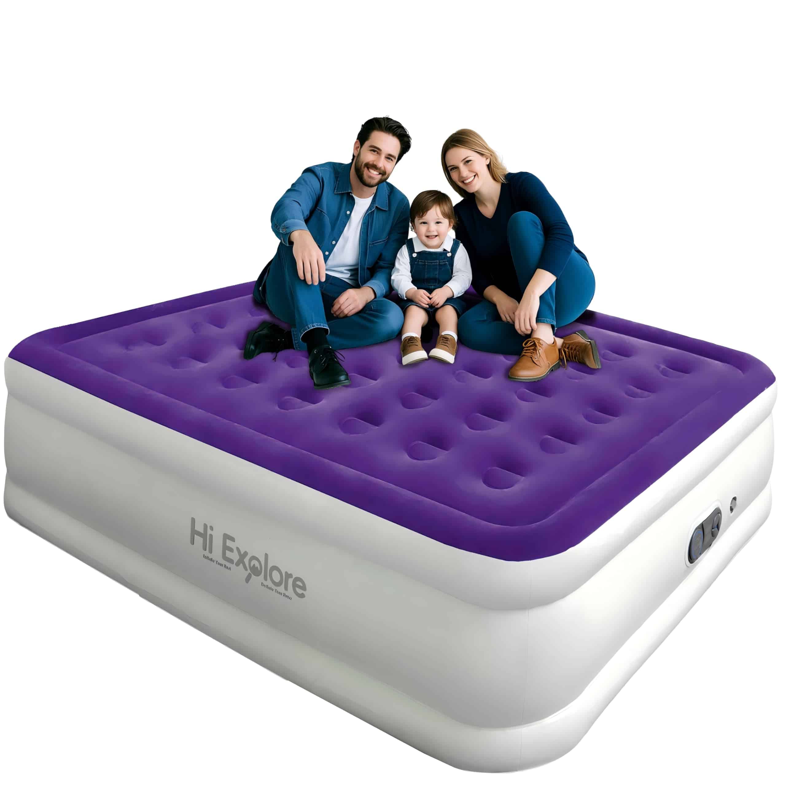 Colchón de Aire Hi Explore Queen con Bomba Incorporada,