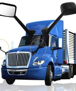 Espejo de Capó Negro de Repuesto para Camión Internacional